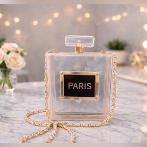 Paris Bottle Bag with Chain NEW